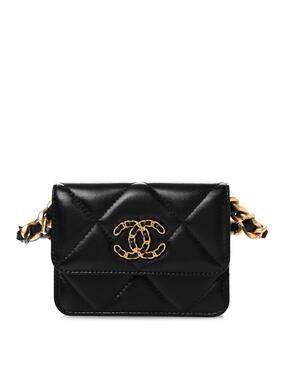 Lambskin Quilted Chanel 19 Flap Belt #288159C19B